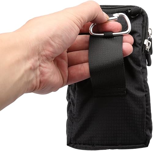 Miniatura 6 de Bolsa de clip para cinturón para teléfono celular, funda de hombro para teléfono celular, funda de hombro vertical de 6.0 pulgadas para viajes al