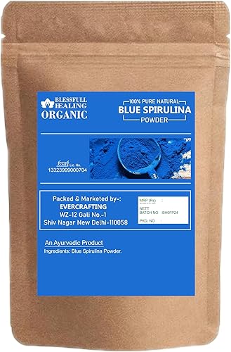 Miniatura 2 de Polvo de espirulina azul orgánico 100% puro y natural, 2 onzas  2.12 oz