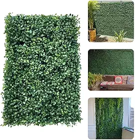 Placa de Grama Buchinho 40x60 Jadim Vertical Artificial Parede Verde Muro Ingles Painel de Buxinho