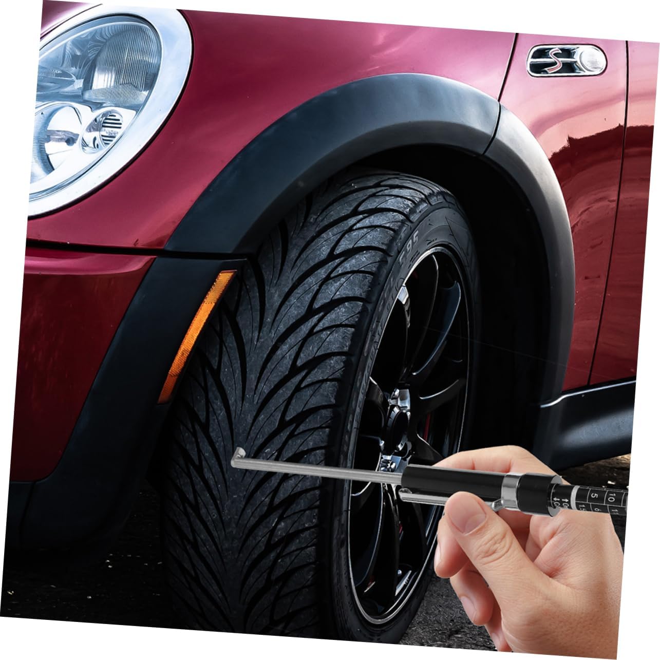 OUNONA 2pcs Brake Pad Thickness Gauge Tool for Accurate Wear Measurement Brake Pad Detection Pen for Automotive Maintenance Essential Inspection Tools