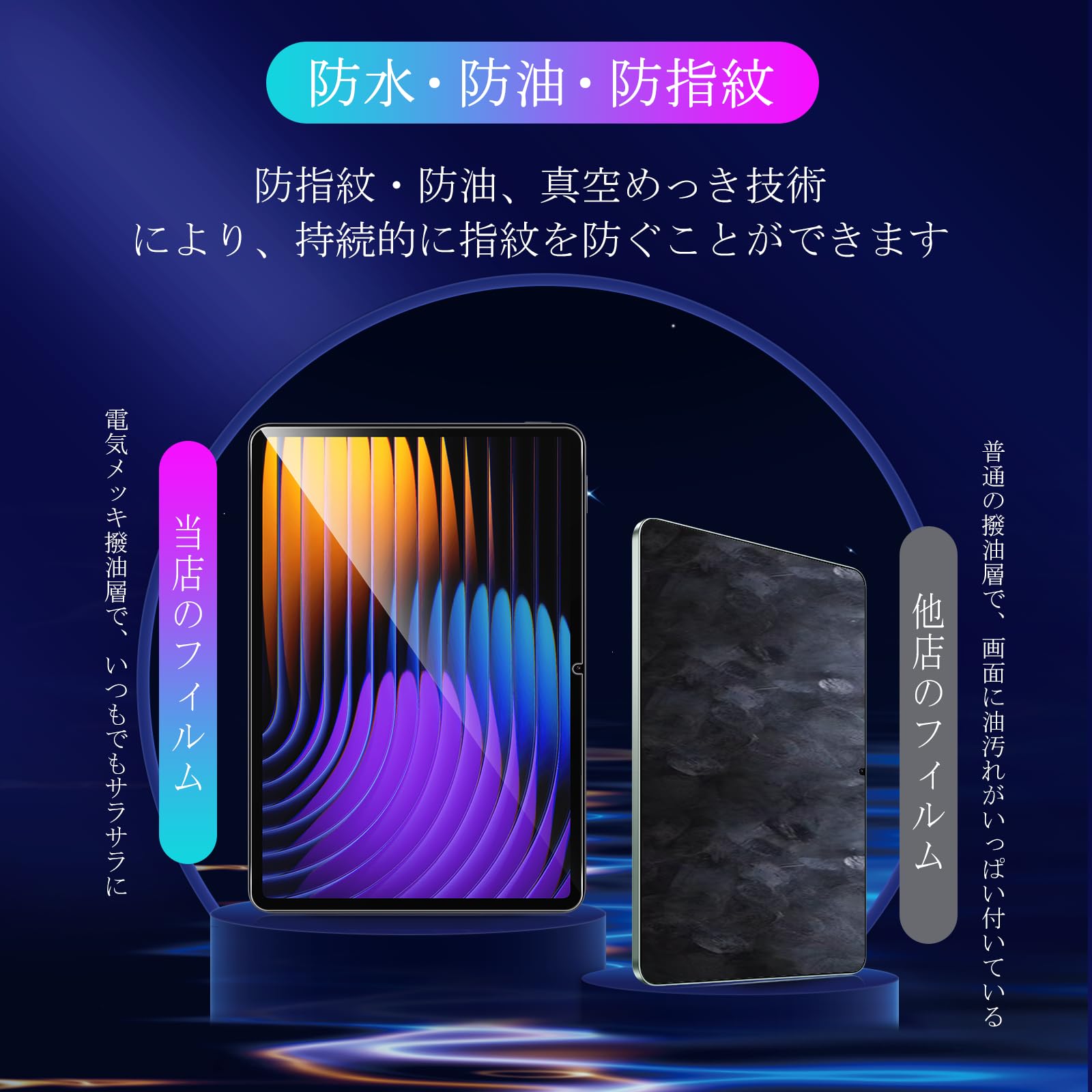 Amazon | 対応 Xiaomi Pad 7/7 Pro フィルム【2+2 枚セット-AGC旭硝子
