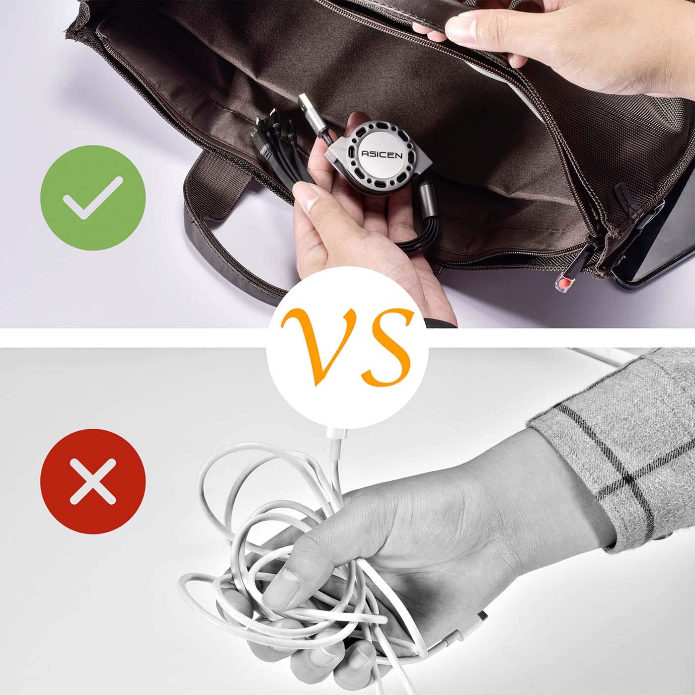 Set Di Cavi Per La Ricarica Multipla: Adattatore Di Ricarica USB Universale E Veloce Un Pratico Caricabatterie Da Viaggio Per Tutti Gli Smartphone E I Tablet Ch9954 Set Di Cavi Per La Ricarica Multipla: Adattatore Di Ricarica USB Universale E Veloce Un Pratico Caricabatterie Da Viaggio Per Tutti Gli Smartphone E I Tablet Ch9954