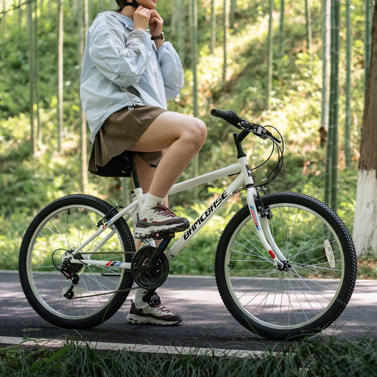 HILAND 24 26 inch Mountain Bike for Men Women, 18 Speeds High-Carbon Steel Frame, Sport Cycling MTB Bicycle for Adult