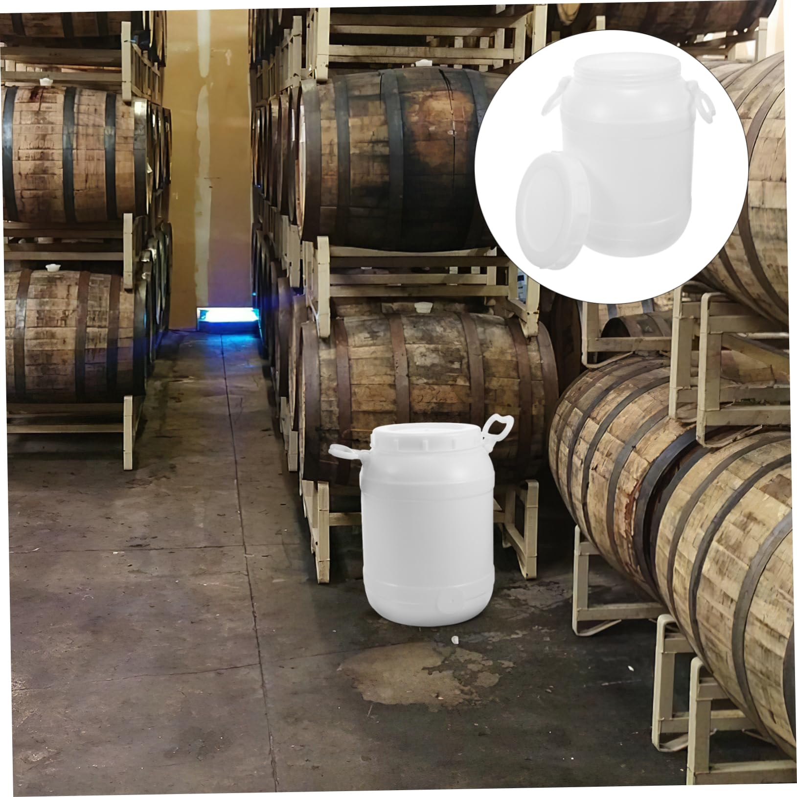 MUCKLILY Compost Bin Kitchen Can Multi-use Plastic Storage Container for Composting Capacity Modern Design for Kitchen and Bathroom Use Easy to Clean and Maintain