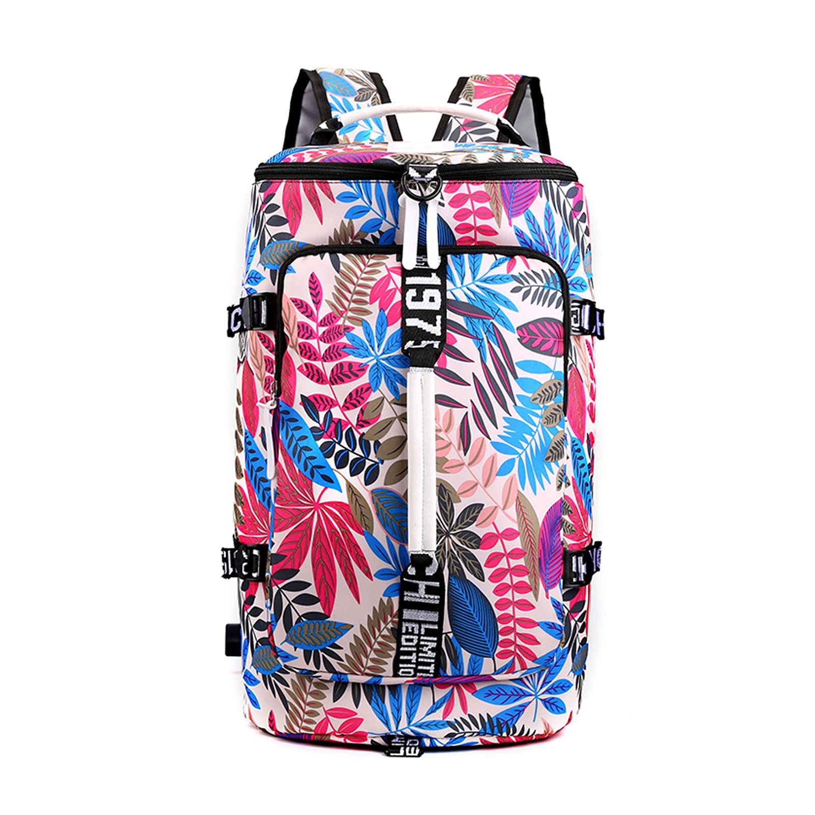 FANDARE Borsone da Viaggio Sportivo Grande - Borsa Palestra per Donna e Uomo - Weekender con Tracolla per Laptop, Piscina e Zaino