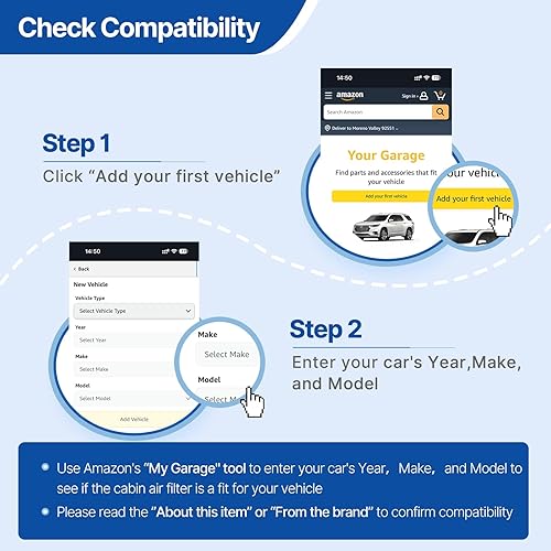 Miniatura 7 de RUITO Filtro de aire de cabina compatible con Mazda 3, CX-30, 2023 CX-50 2019-2023, repuesto para BDTS-61-J6X, MP111BDGF, BDGF-61-J6X