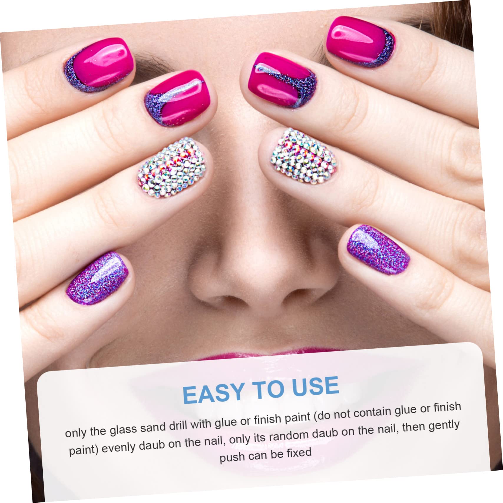 25 Ensembles Sets de Décorations Ongles Verre Ornements Diy Manucure Charms pour Salon de Manucure Cristaux Transparent Accessoires de Nail Art