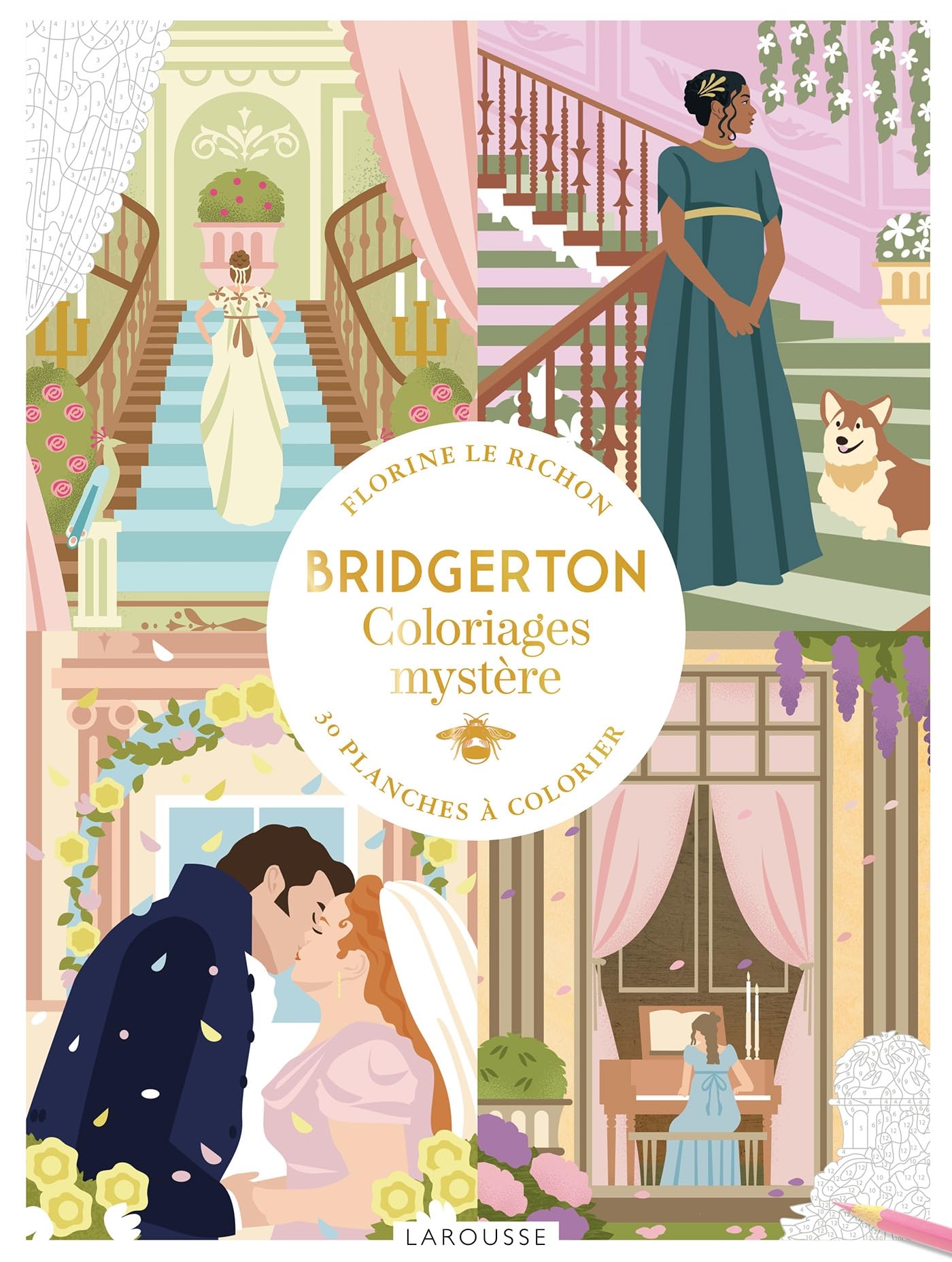 Bridgerton - Coloriages mystère: 30 planches à colorier