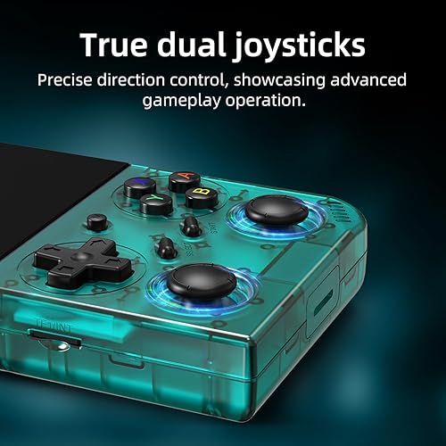 Miniatura 5 de Classic up - Consolas de juegos de mano retro con tarjeta Linux de 64 GB, 4353 juegos, 3.5 pulgadas, IPS 3200 mAh, batería compatible con más de 30