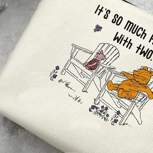 Miniatura 5 de Bolso lindo del maquillaje del personaje de la historieta del oso, blanco138