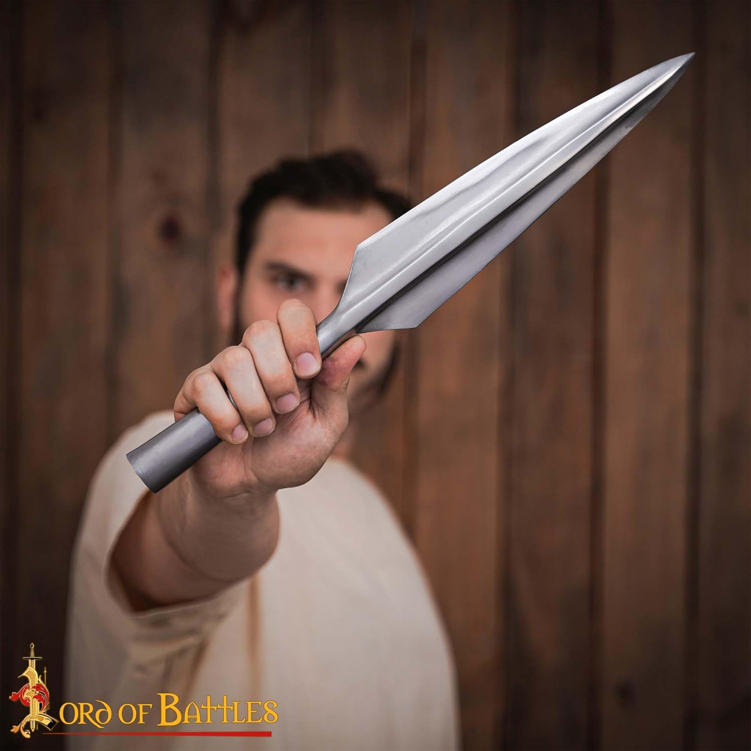 Medieval Spear Head Hand Forged from Carbon Steel Functional Viking Spearhead Combat Battle Ready Armor Hunting Lozenge Throwing Spearhead LARP SCA