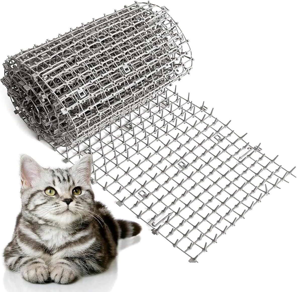 6.5ft Scat Mat for Cats - Cat Scat Mat, 78 inch x 11 inch PP Plastic Spikes is Effective for Cat Repellent Outdoor & Indoor. Pet Deterrent to Keep Cats Away