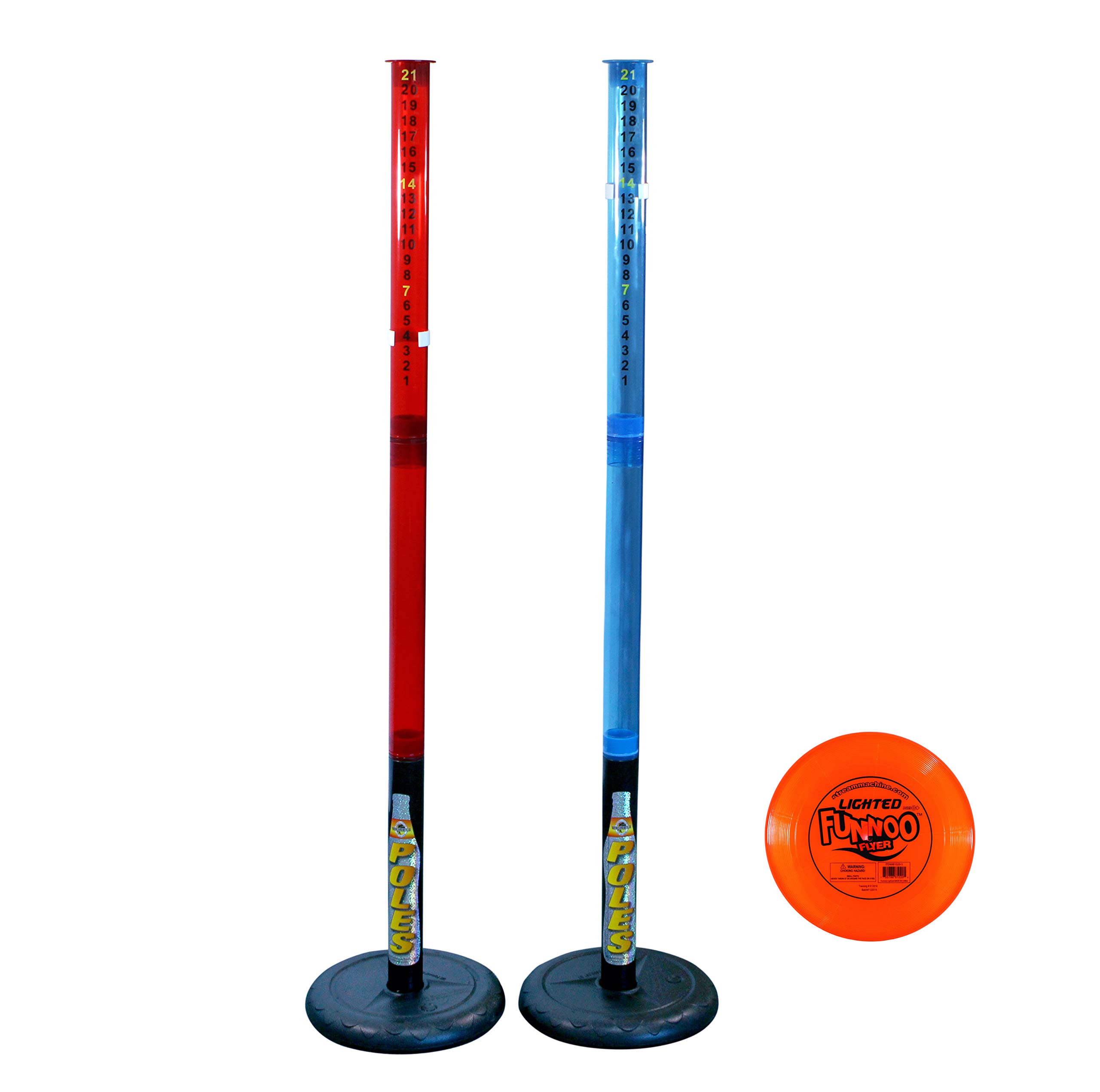 Stream Machine water sports Deluxe Light Up Pole Game with Frisbee Disc and Poles, Multi (810717)
