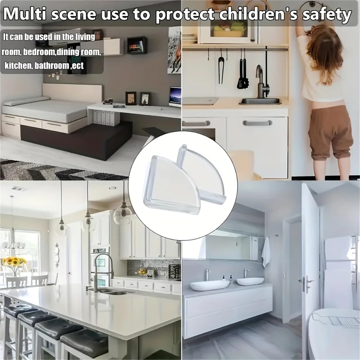 Versatile 80pcs Protection Furniture Edge Bumper Corner Guards Safety Pads