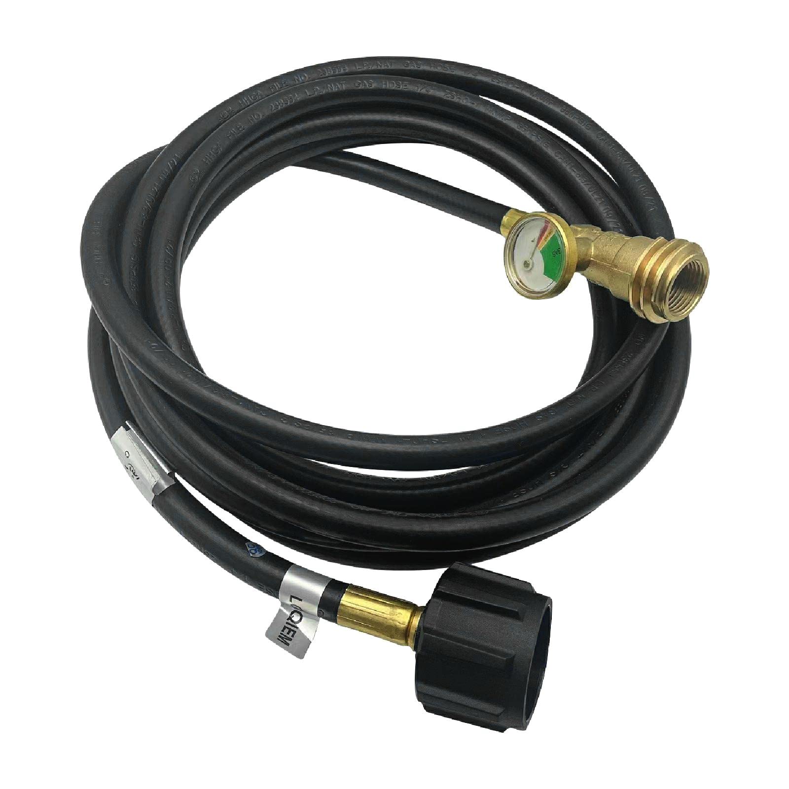 Buy 15FT Propane Adapter Hose with Gauge, Propane extension Hose for