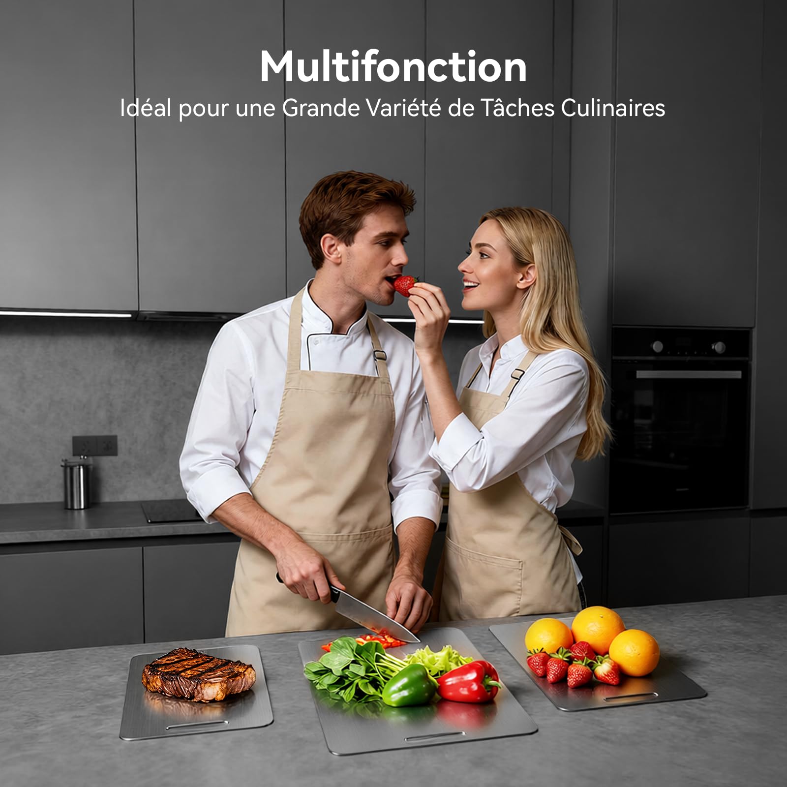 Planche à Découper Taima Titanium,Planche à Découper En Titane Planche