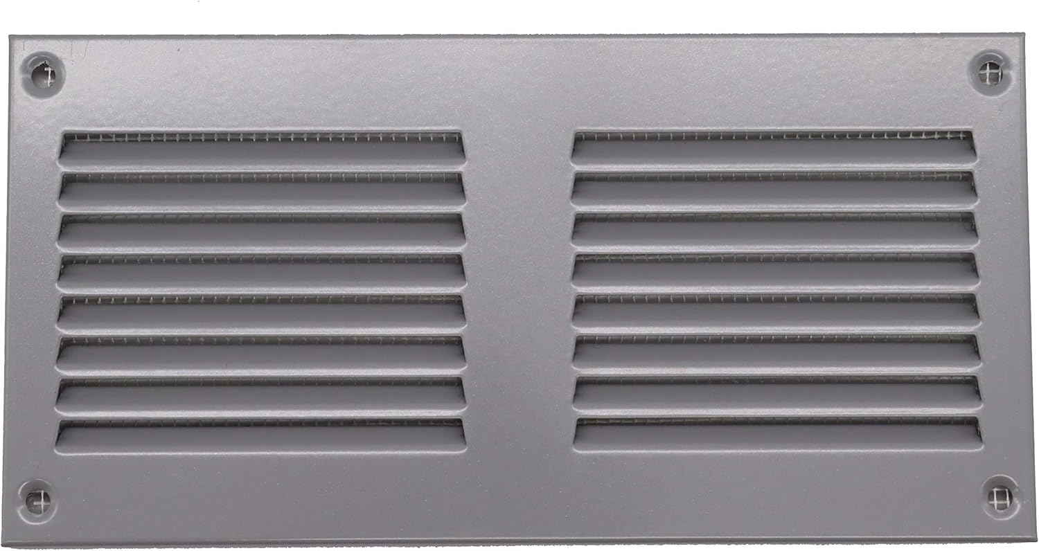 Vent Systems 8'' x 4'' Inch Air Vent Cover Gray Metal