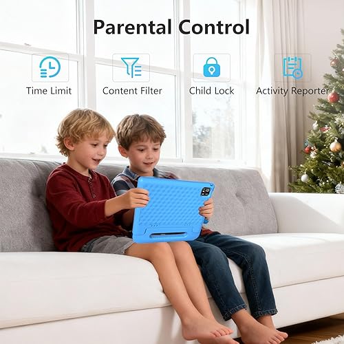Miniatura 7 de NRKDUBQ Tablet Android de 15 pulgadas para niños de 10.1 pulgadas con funda protectora EVA, 8 GB de RAM, 64 GB de almacenamiento, tabletas para