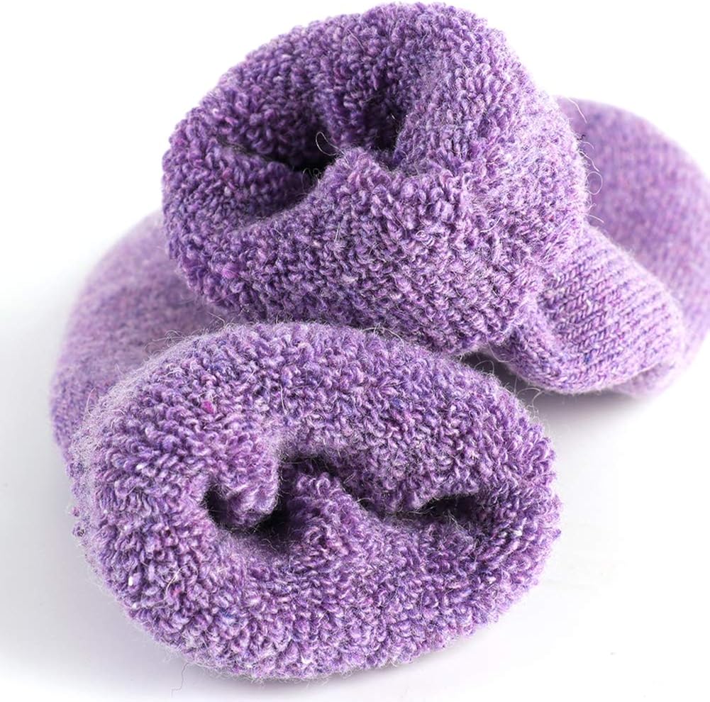 Miniatura 5 de Calcetines de lana súper gruesos para mujer, para invierno, altos, suaves, cálidos y casuales (paquete de 3-5), varios colores
