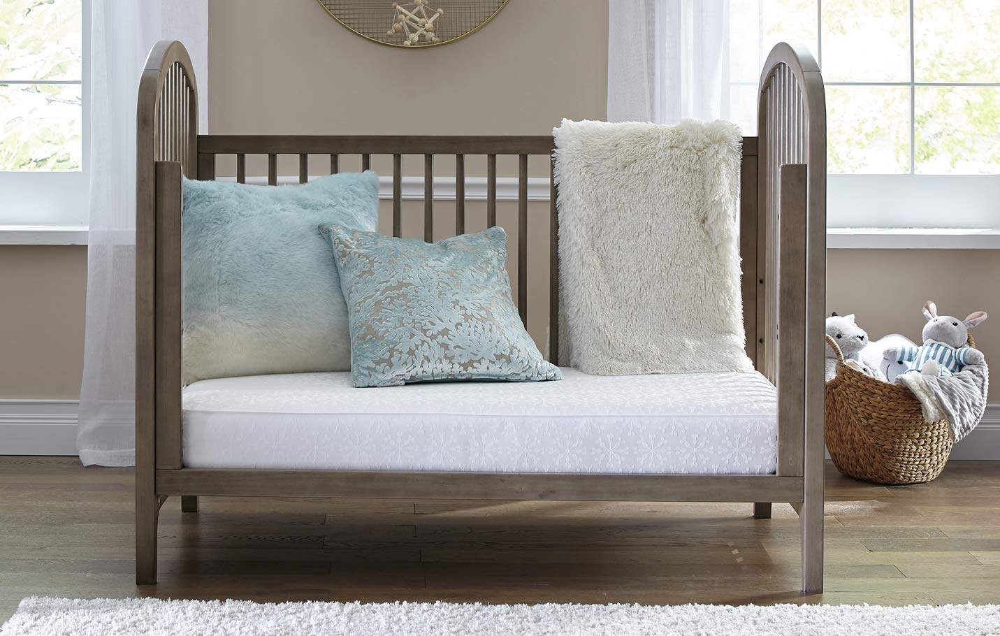 Sealy Baby Flex Cool 2-Stage Airy Dual Firmness Waterproof Standard Toddler & Baby Crib Mattress, 51.7”x 27.3" : Baby