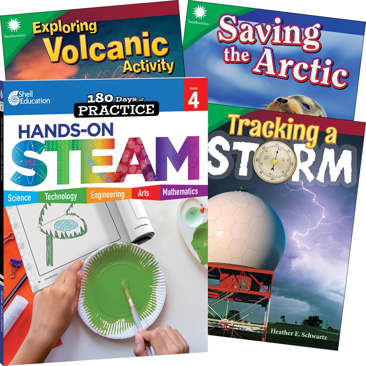 Learn-at-Home: Hands-On STEAM Bundle Grade 4: 4-Book Set