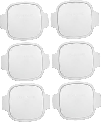 Miniatura 6 de Corningware StoveTop Tapa de plástico blanca de 1 cuarto  1.5 cuartos (se adapta a platos de vidrio Corningware A-1-B y A-1.5-B)