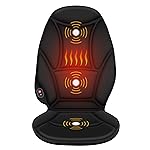COMFIER Vibration Back Massager with Heat, Heated Massage Chair Pad, Massage Seat Cushion, Chair Massager pad, seat Warmer 5 Vibrating Modes & 2 Heat Levels, Ideal Gifts for Men Women