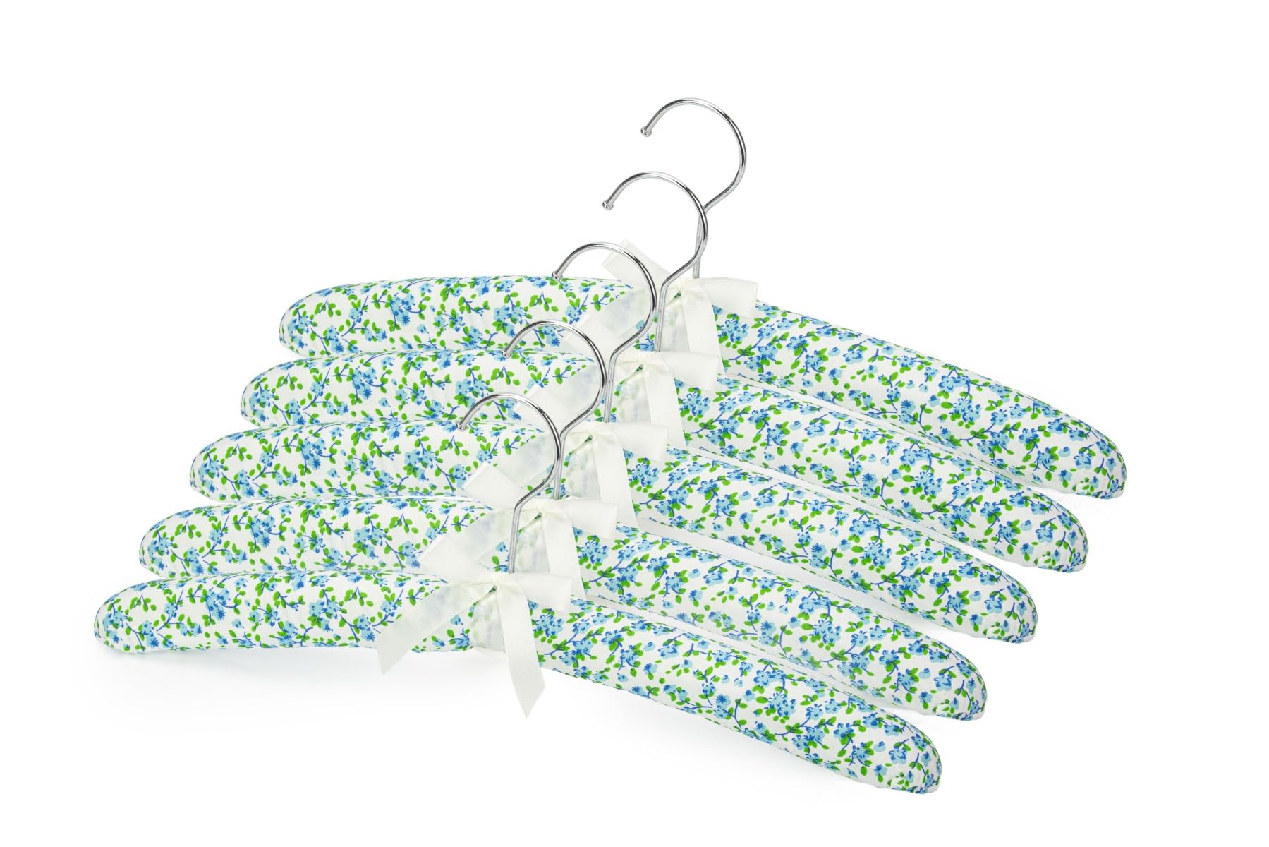 Padded Coat Hangers PK5 - Beautiful Blue