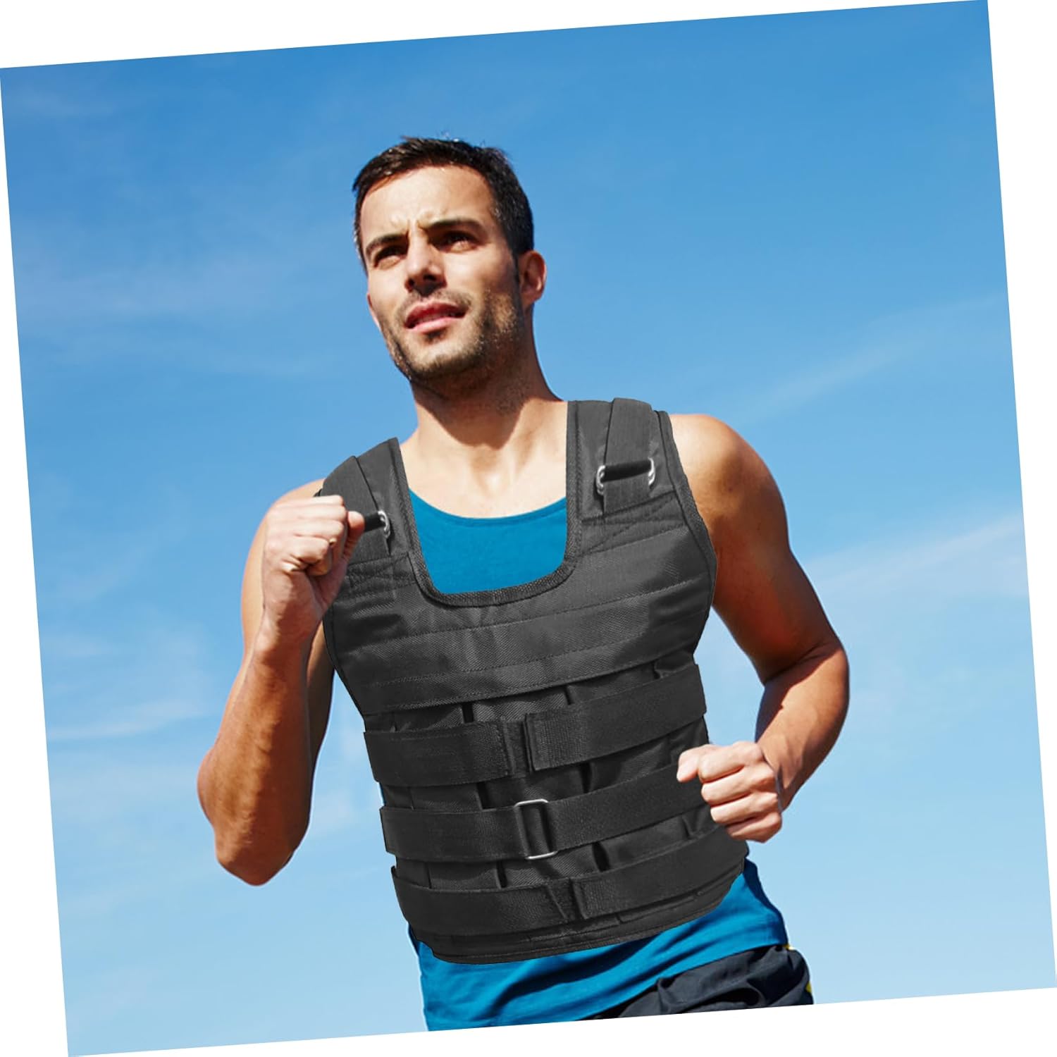 POPETPOP Adjustable Weighted Running Vest for Adults Multi Weight Options Durable and Breathable Design for Strength Training Gym Workouts and Enhanced Performance