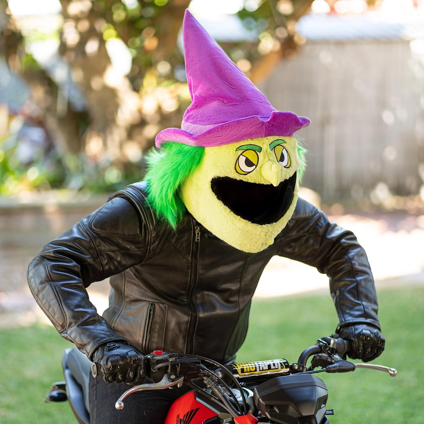 Moto Loot Helmet Cover for Motorcycle Helmet, Fun Rides and Gifts (Cover Only. Helmet Not Included) - Witch