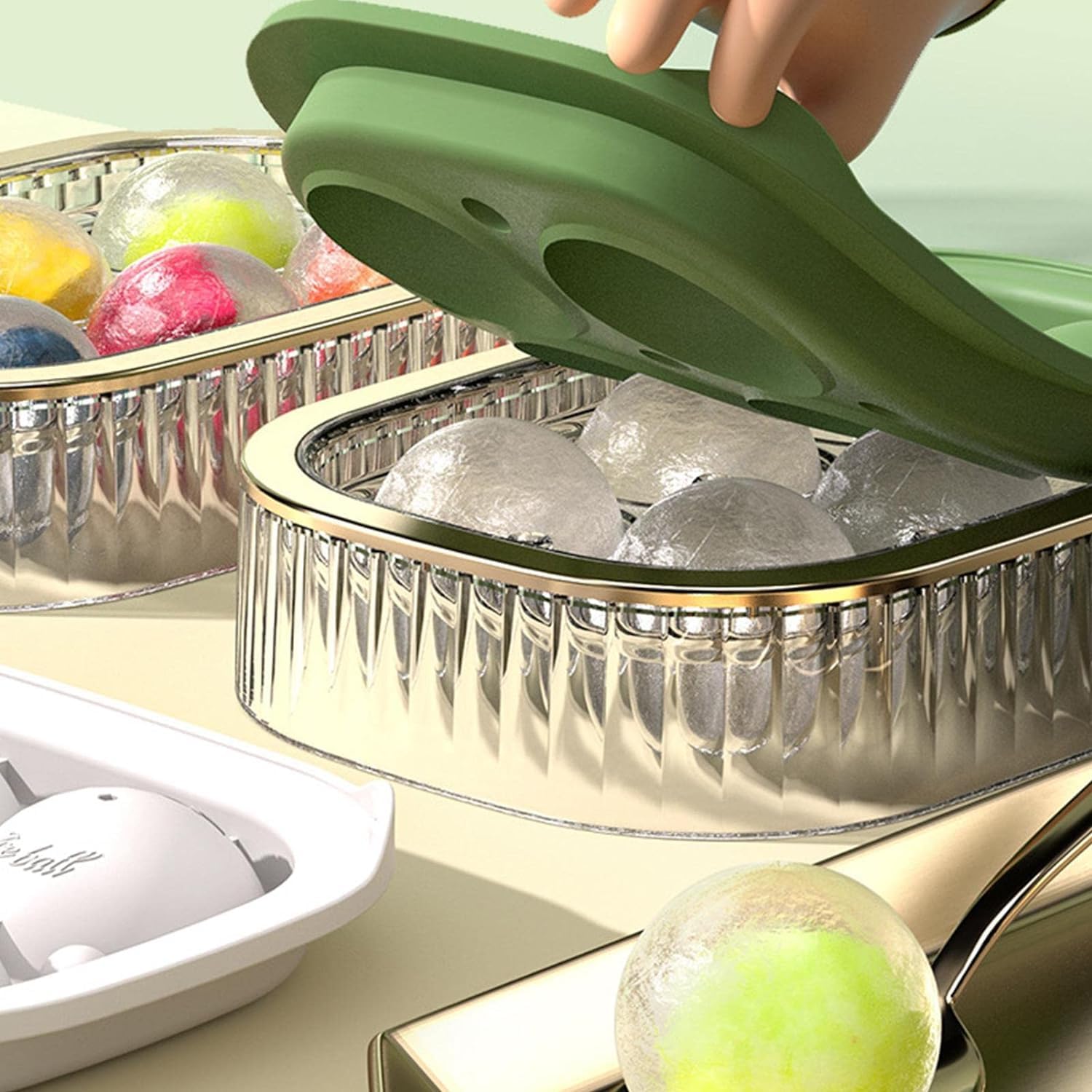 Amazon | 丸氷 製氷皿 丸い氷を作る製氷器 ウイスキー 氷 大きい氷