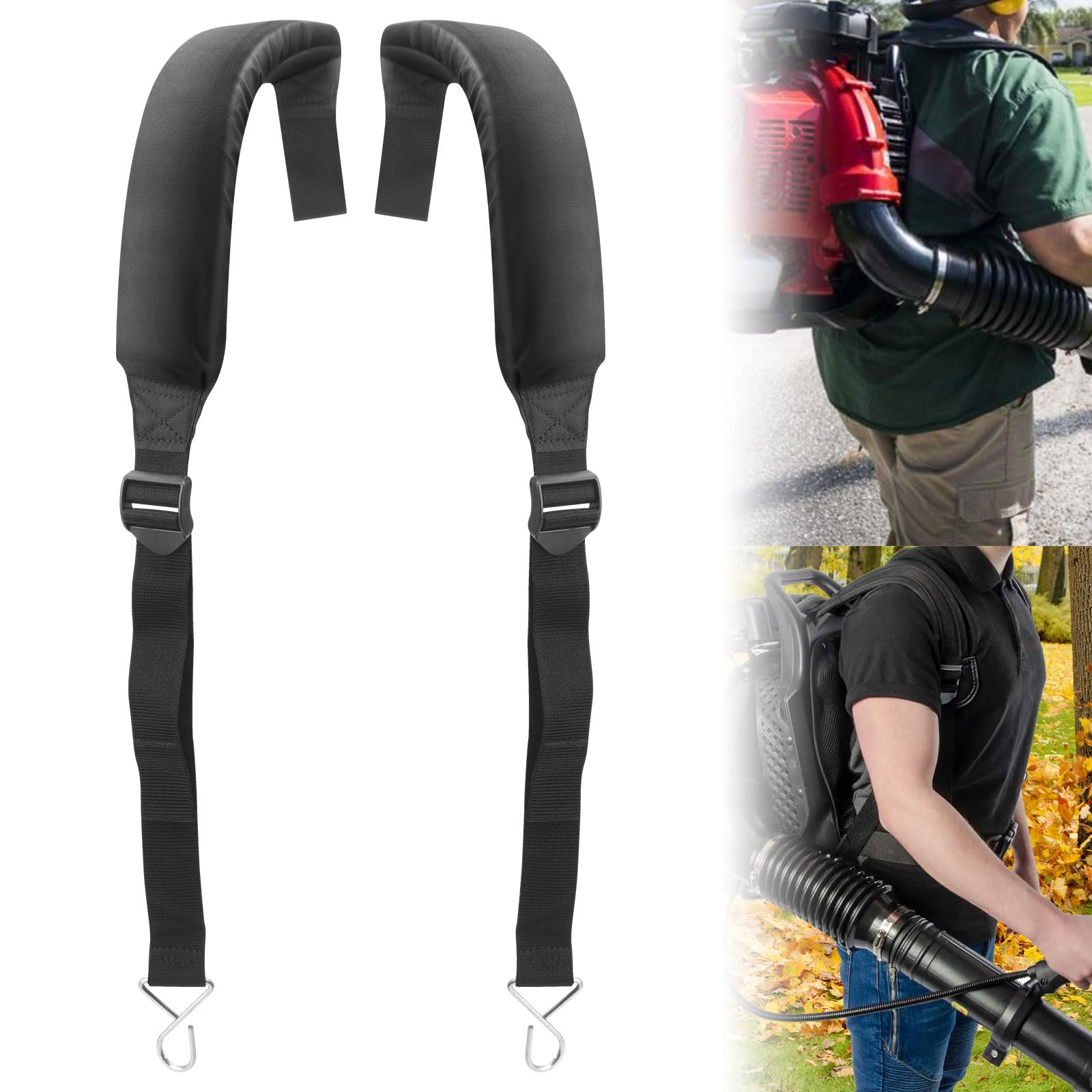 AMTHKNO 511758401 2 correas de hombro para soplador de mochila RedMax EBZ7500 EBZ8500, EBZ5150, EBZ6500, EBZ8000 EBZ8001, EBZ8050, EBZ7500RH, EBZ8500RH, etc