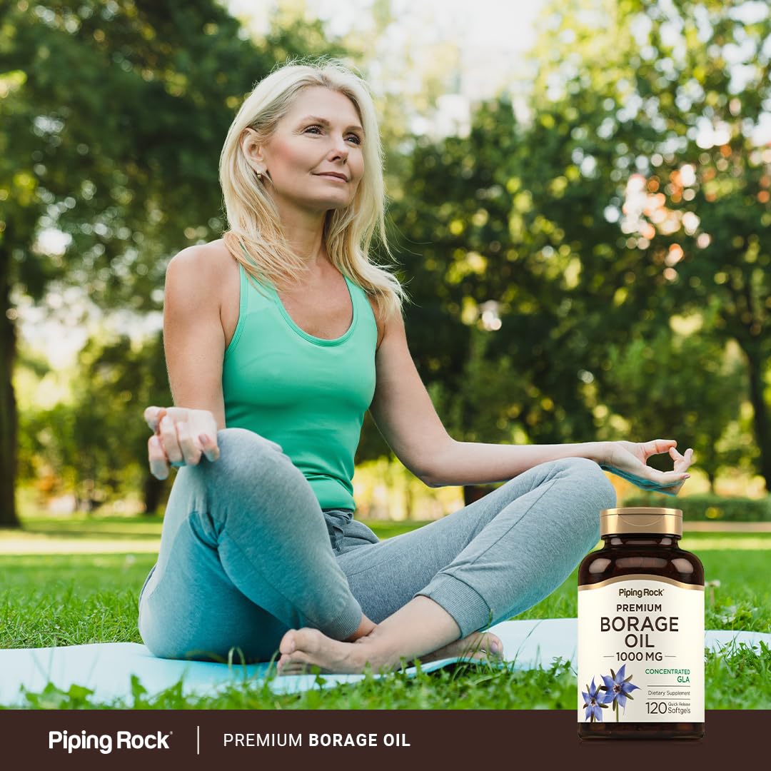 Piping Rock Borage Oil Supplement 1000mg | 120 Softgel Capsules — Amazon image 6