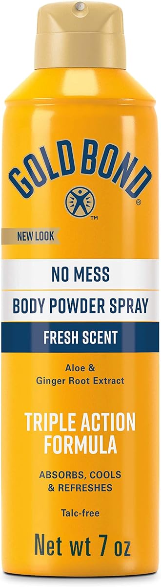 Aerosoles en polvo para pies y cuerpo sin talco, sin ensuciar, 7 oz., aroma fresco, con fórmulas de triple acción