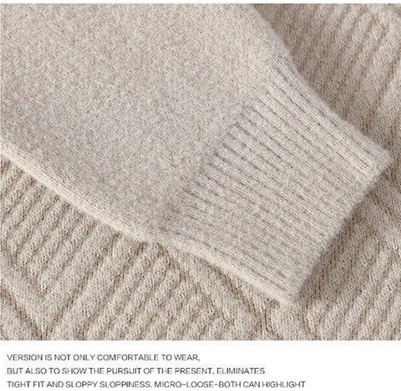 Winter Vacation Two-Piece Sweater Base Knit Plus Loose Fit