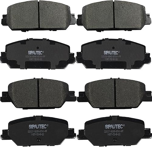 Miniatura 81 de Juego de pastillas de freno delanteras y traseras de 4 ruedas de repuesto de pastillas de freno de disco de cerámica para Nissan Pathfinder