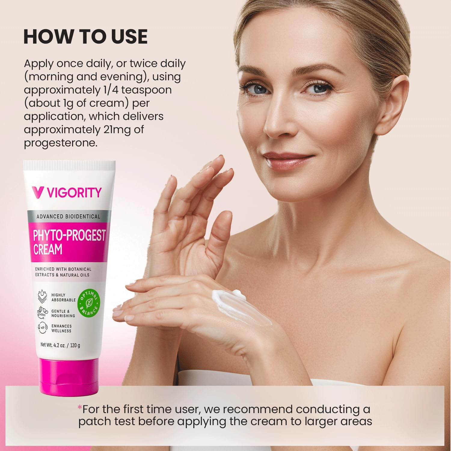 Vigority Phyto-Progest Cream for Women – Botanical Balance & Hydration Support – Gentle, Nourishing, and Fast-Absorbing Formula