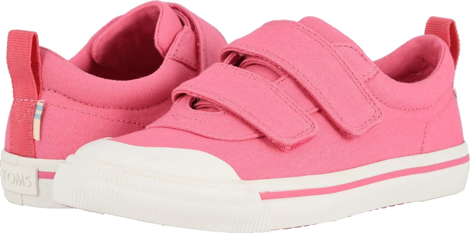 TOMS Kids Girl's Doheny (Little Kid/Big Kid) Bubblegum Pink Canvas 6 Big Kid M