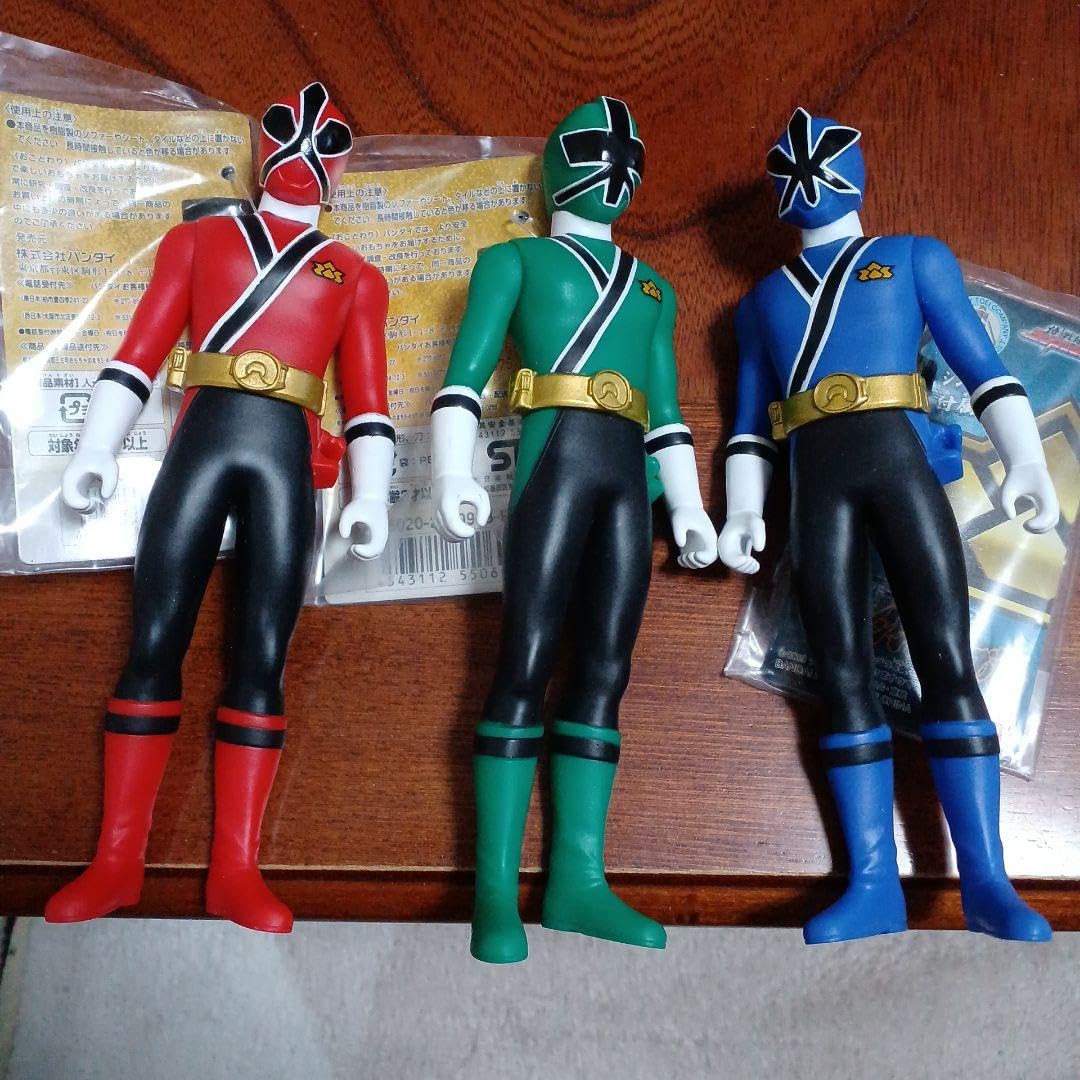シンケンジャー戦隊ヒーローソフビ5種セット 殿レッド松阪桃李 戦隊ヒーロー 一位 シンケンジャー戦隊ヒーローソフビ5種セット 殿レッド松阪桃李