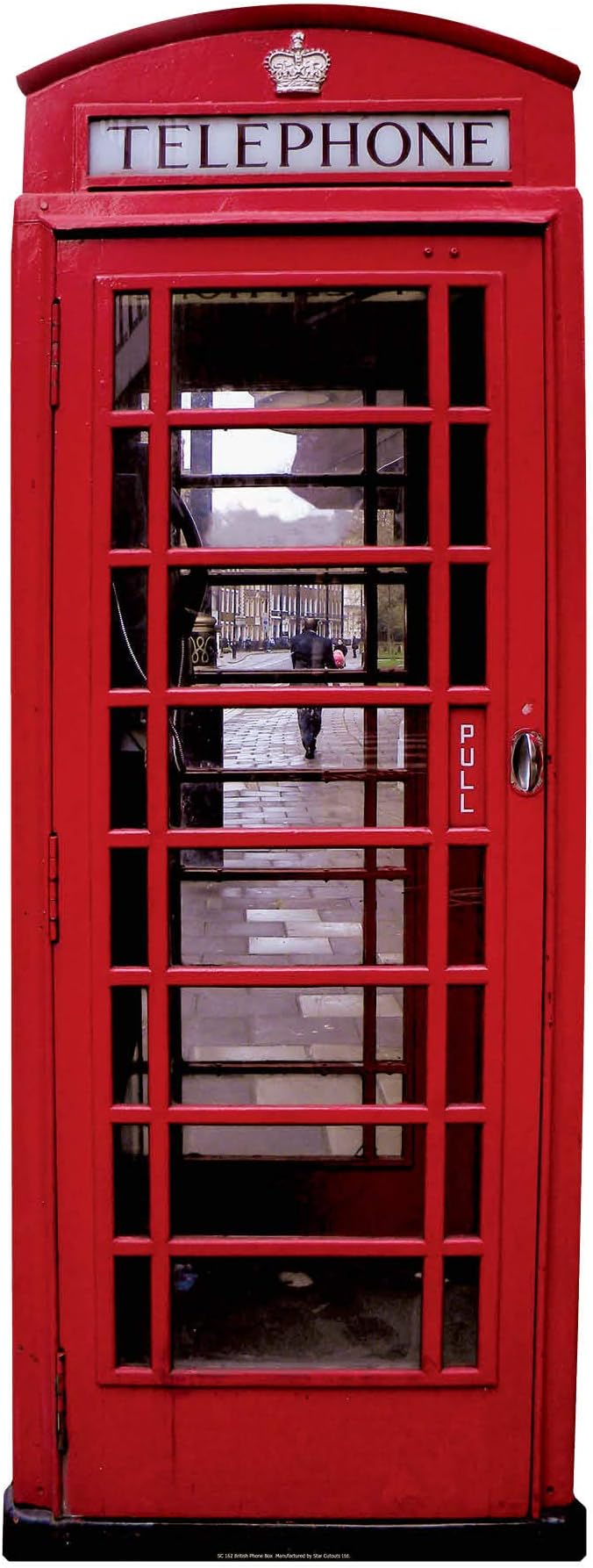 Star Cutouts Cut Out of Phone Box, Red, XL