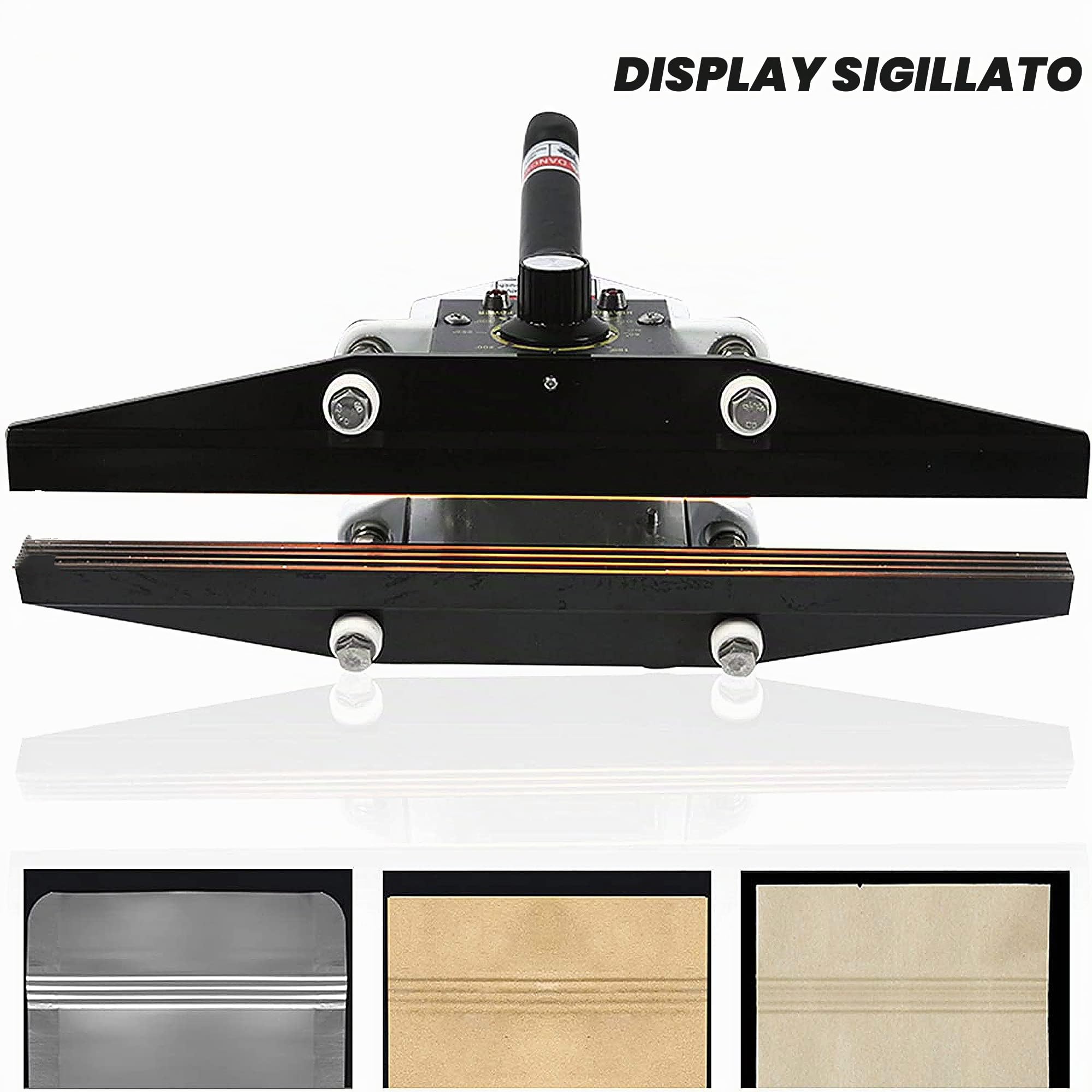 Termosigillatrice portatile crimpare,sigillatrice caldo manuale,sigillatrice elettrica a sigillante per sacchetti termosaldante 550W, sigillante a crimpare per fogli di alluminio,temperatura 0-300 ℃