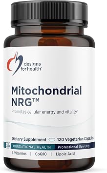 Designs for Health Mitochondrial NRG - Bioactive B Vitamins and Antioxidant Nutrient Complex - Energy Support & Reduction of Tiredness - Vegan, Non-GMO, Gluten Free, Dairy Free - 120 Capsules