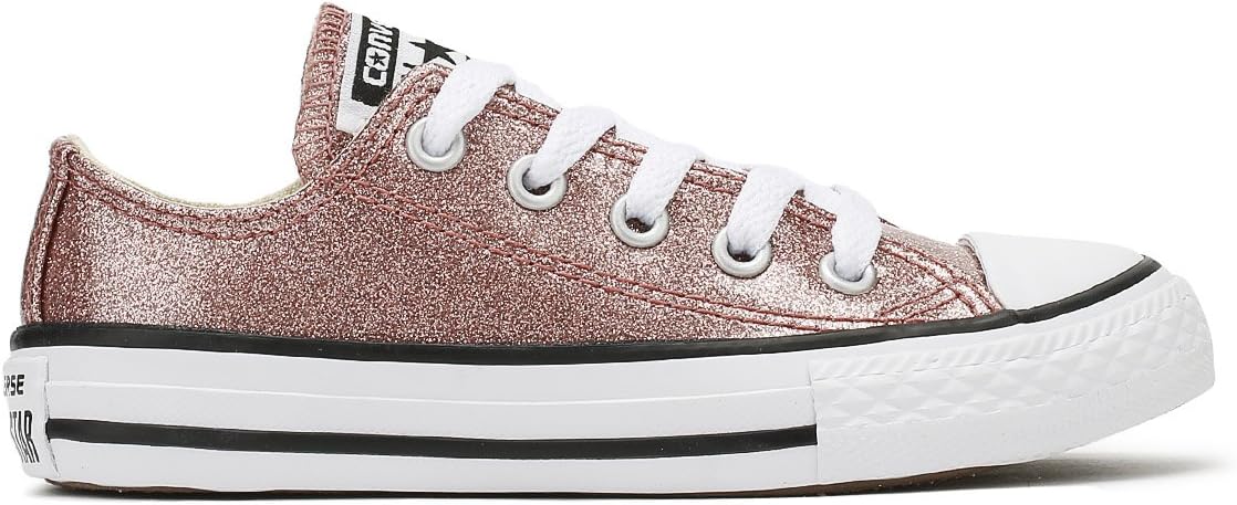 Tênis casual Converse Chuck Taylor All Star Ox Glitter, Rose Gold Natural  White, 5 Big Kid | Amazon.com.br