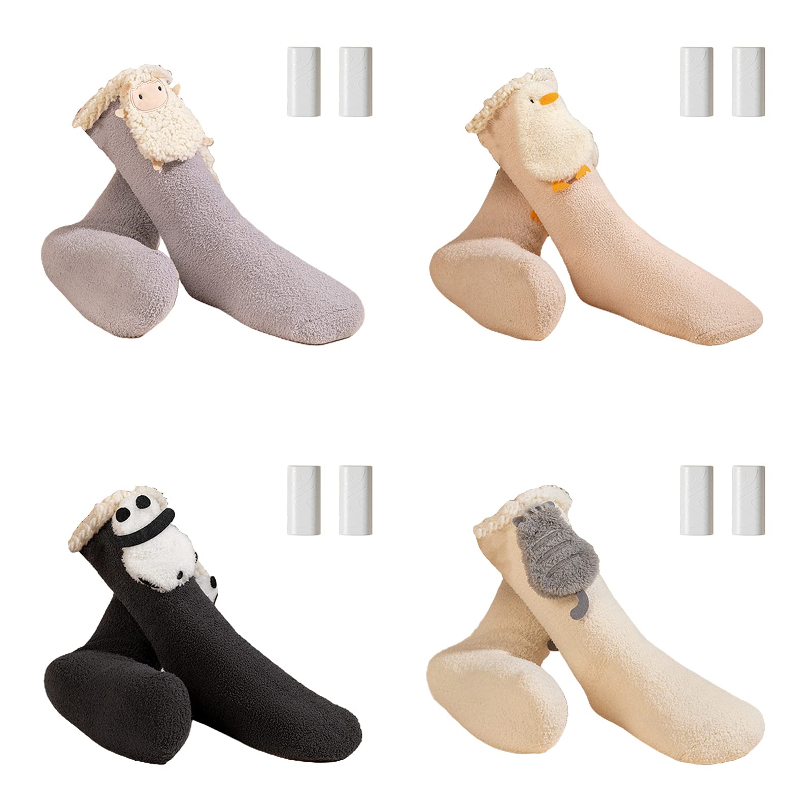 ljhnba Chaussettes chauffantes électriques en Coton, Chaussettes de Ski de Sport, Chauffe-Pieds de Camping en Plein air, Chaussettes chauffantes électriques, Cadeaux pour, Fille, Femmes Pied