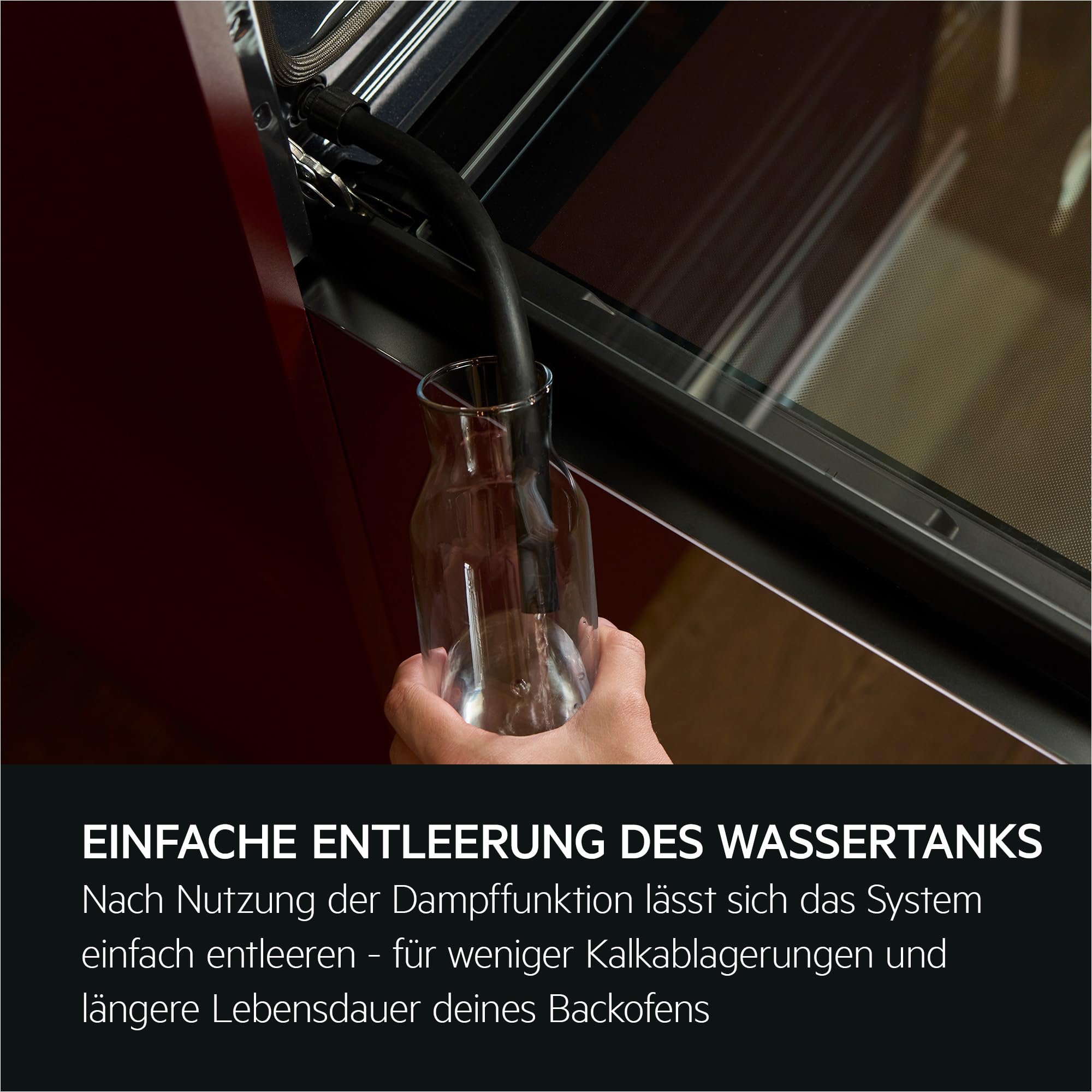 AEG TR6PB50WSB Einbaubackofen Serie 6 LED-Touchdisplay Pyrolyse Selbstreinigung 25% Dampfunterstützung Kerntemperatursensor