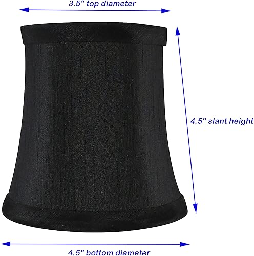 Miniatura 3 de Meriville Cortinas de lámpara de araña, 3 x 4.5 x 4.5 pulgadas, clip (juego de 6, gris)