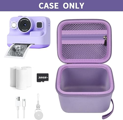 Miniatura 2 de ANKHOH Funda para Dylantopara Anchioopara MEETRYE Kids Cámara de impresión instantánea, 1080P para cámaras instantáneas para niños, organizador de