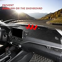 Vista 2 de CZCGYDY Funda de tablero para Nissan Altima 2025 2024 2023 2022 2021 2020 2019, alfombrilla de franela de ajuste personalizado, almohadilla