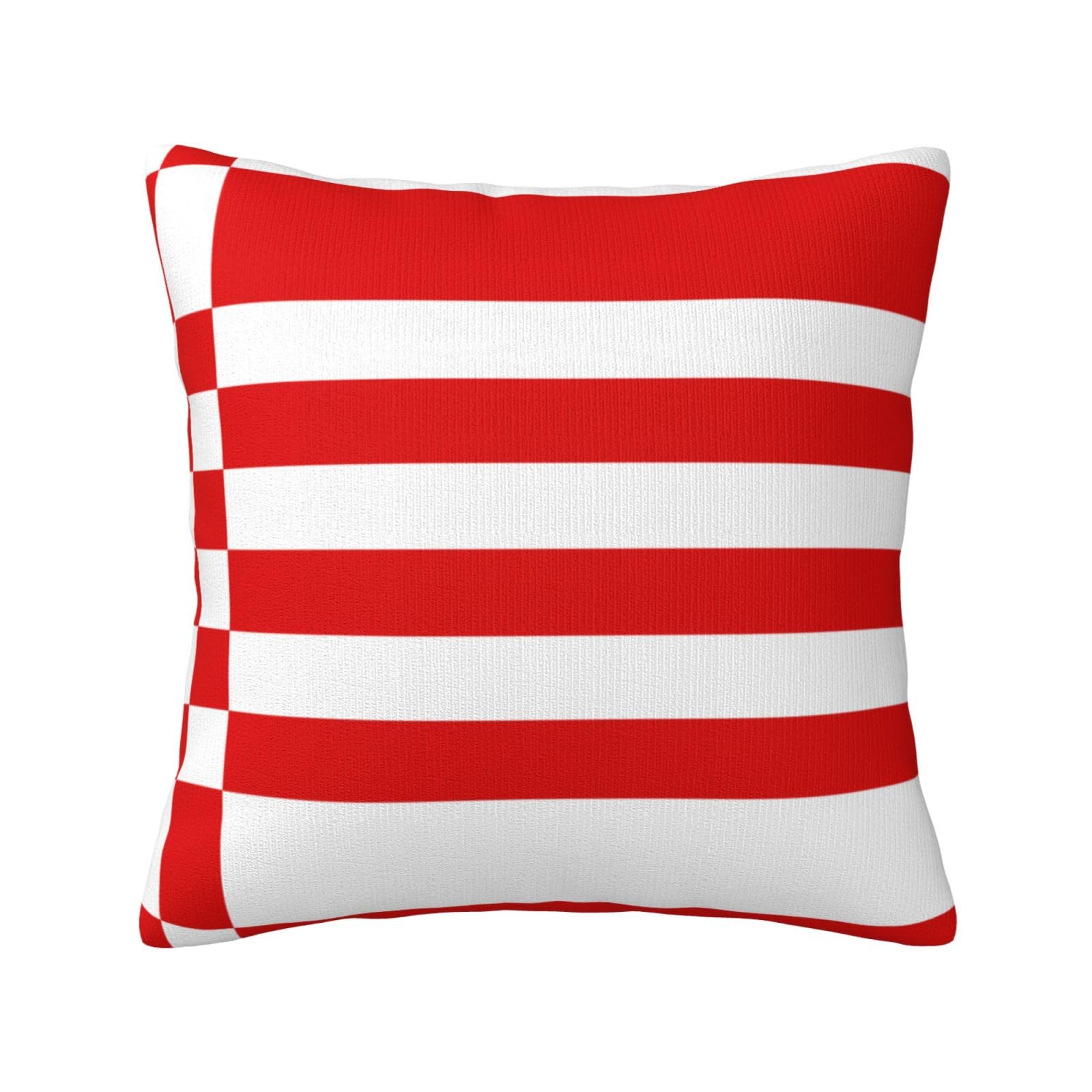 Bremen flag Print Decorative Throw Pillow Covers for Sofa, Outdoor and World Cup Celebrations