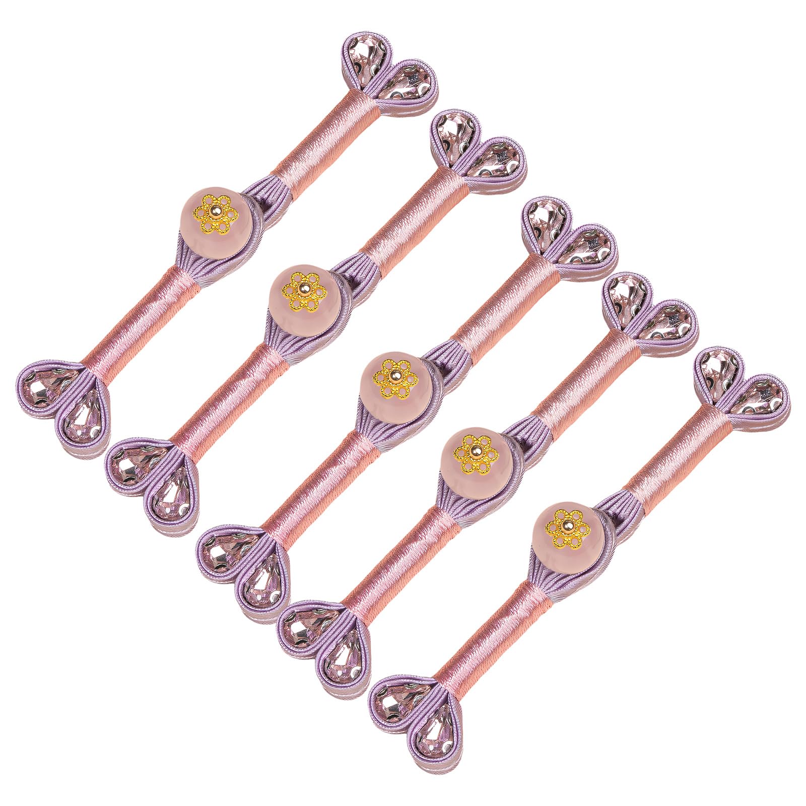 Zxfdsfdbnm Gg 5Pcs Cheongsam Knot Button Decorative Chinese Knot Button Sewing Closure Fasteners For Dress Cloaks Coat Decoration Sateen Tailcoat Tie Clip